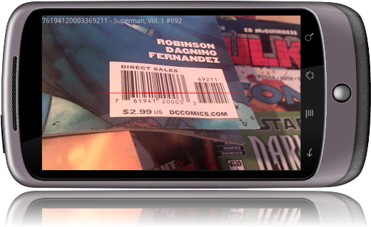 Scan comic book barcodes with CLZ Barry for Android